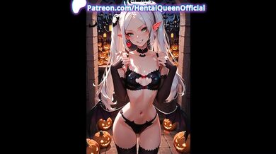 Pink Hair Anime Girl Blowing Bubblegum in Platform Boots – Cyberpunk Hentai Cosplay Tease