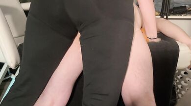 Stealthy pegging while roommates are home