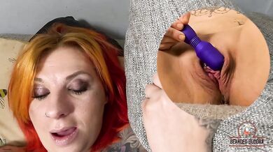 Tattooed Redhead Scarlett Love – Intense Solo Toy Play & Orgasm