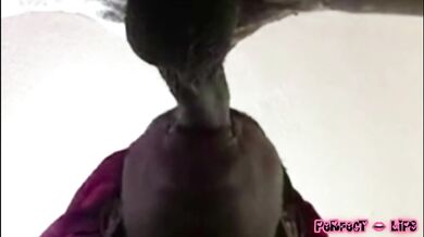 PERFECT LIPS mouth was so wet he couldn't help but to bust