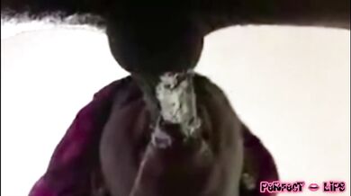 PERFECT LIPS mouth was so wet he couldn't help but to bust