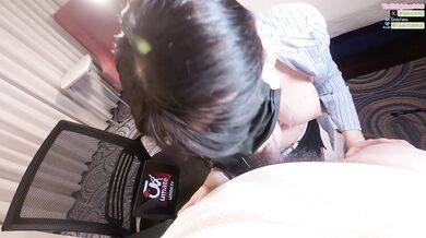Masked Black Stocking Slut Squirts Like Crazy! Hotel Hard Pounding Creampie