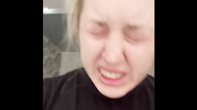 BLONDE AMATEUR IS SNEEZING AND HONKING EVERYWHERE