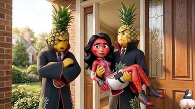 Moranguete Fucked Hard by Pineapple King & Pineapple Prince - Porno Fruit Novela Moranguete Takes Two Pineapples at Once Threesome Fruit Soap Opera