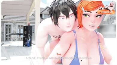 (P10) Mansion Days | Zoe's Sweaty Workout... Ends with Poolside Anal