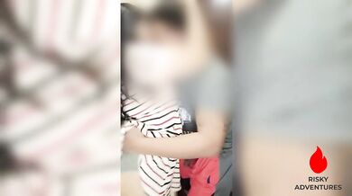 Cheatiing Pinay Hot Wife Sneaks Out To Fuck The Family Driver in Front of Their Hotel Room