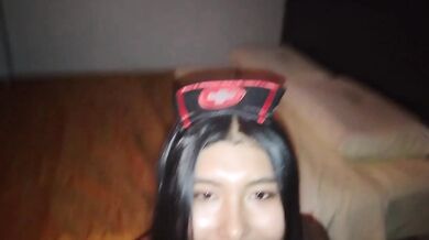 Linda enfermera me pide que le de un rico anal y no quiere que pare