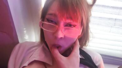 Freeuse redhead secretary with huge tits gets fucked in the office without being distracted from filling out reports