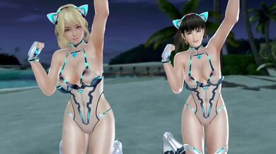Dead or Alive Xtreme Venus Vacation Yukino and Hitomi Cyber Nyan Tech Swimsuit Nude Mod Fanservice Appreciation