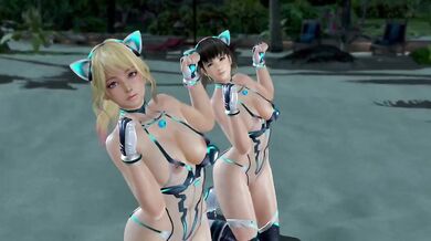 Dead or Alive Xtreme Venus Vacation Yukino and Hitomi Cyber Nyan Tech Swimsuit Nude Mod Fanservice Appreciation