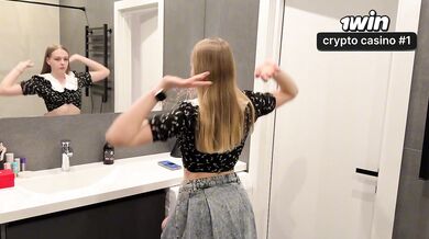 IMAGINE, I'M STUCK IN THE WASHING MACHINE! I fucked my stepsister in the washing machine