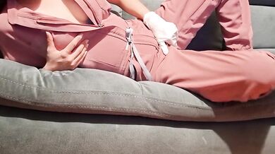 Hot Nurse Masturbating on Night Shift - Female Only