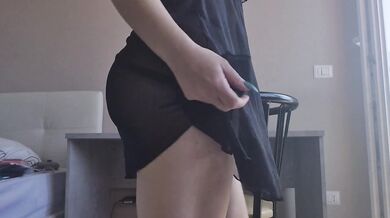 hot girl cleaning