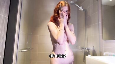 Shower with a redhead stepdaughter gets way too intense