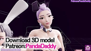 Zenless Zone Zero bunny suit 3D hentai - big tits Belle Bunny Suit Blow Job for her boss hentai by PandaDaddy