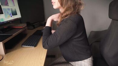 Naughty Coworker Cameltoe Tease And Denial