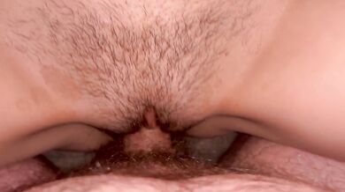 Pumping Cum into Hot Babe's Pussy (Closeup!)