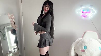SLUTTY COLLEGE TEACHER CHECKS YOUR HOMEWORK