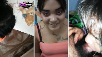 My daughter-in-law gives me amazing blowjobs at home
