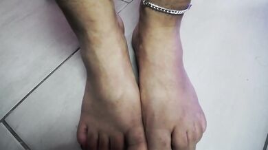 BBW Colombian Foot Tease with Curvy Body