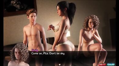 Movie night turns into fucking my slutyy italian stepmom with her daughter they want my big dick inside their tight pussy