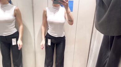 Transparent Try On Haul See through Tops