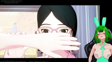 Boruto fucked Sakura while she was treating him in the hospital