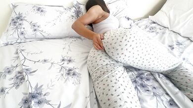 I found my stepdaughter in tight pajamas on my bed