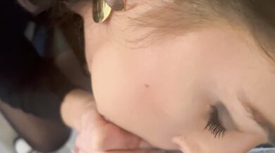 POV – My Naughty Girl Deepthroats Me Then Gives Me a Hot Titfuck With Her Big Natural Tits
