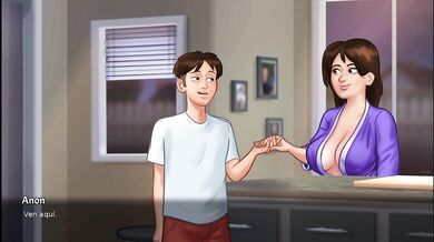 Fucking the landlady while cleaning the house GOOD FUCK - summertime saga