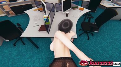 Rino Uncensored 3D Animation: Japanese Thighjob, Doggystyle & Table Missionary Cum