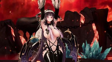 Elf VTuber Outfit Change Until Naked | MMD Hands Up