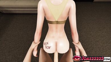 Yoshike Uncensored 3D Animation: POV Doggystyle, Standing Pussy Views & Anal Creampie