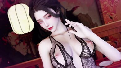 3D super sluts Asian babe got fucked so hard by big dick