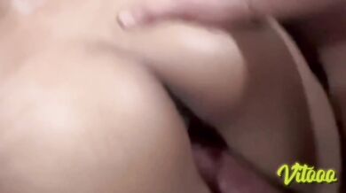 Sensual sex with my girlfriend in bed - cumshot