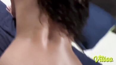 Sensual sex with my girlfriend in bed - cumshot