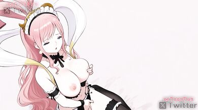 One Piece Coffee Maid hentai Adult animation - Shirahoshi Coffee Maid Blow Job Hand Job for her lord Hentai animation by xxtoonfun