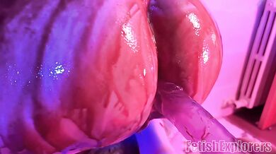 Femdom Rimming Sissy Eats My Ass & Dildo ATM Messy Amateur