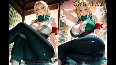Tsunade in a steamy game of passion all night