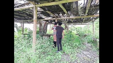 Perverted old man fucks his beautiful, big-assed, big-titted stepdaughter in the countryside