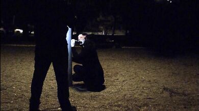 Sucking my dildo in the park, waiting for someone to catch me
