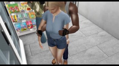 Blonde PAWG cheats with BBC at gas station