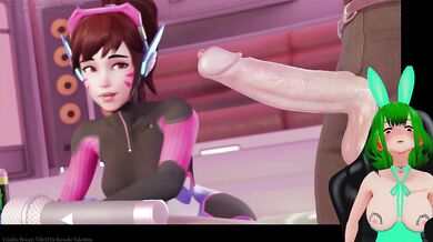 Overwatch D.Va fucked hard during Valentine's Day date