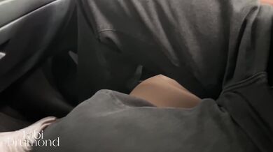 Hot MILF seduces her gym trainer to have sex in her husband’s car and lets him cum in her ass