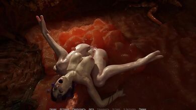 She entered the mutants' cave, and the mutants entered her cave. 3D