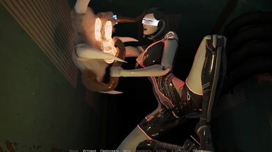 A robotic girl satisfies a monster with her depraved body. 3D