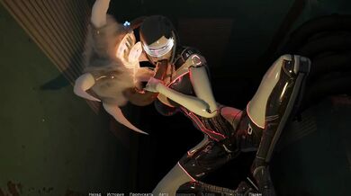 A robotic girl satisfies a monster with her depraved body. 3D