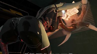 A robotic girl satisfies a monster with her depraved body. 3D