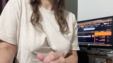 I'll grab your penis and talk to you in a sexy way so you can have a really good orgasm.
