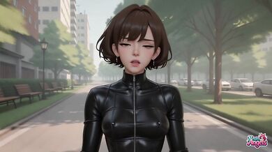 Horny Japanese Girl Loves Fucking in Public Park